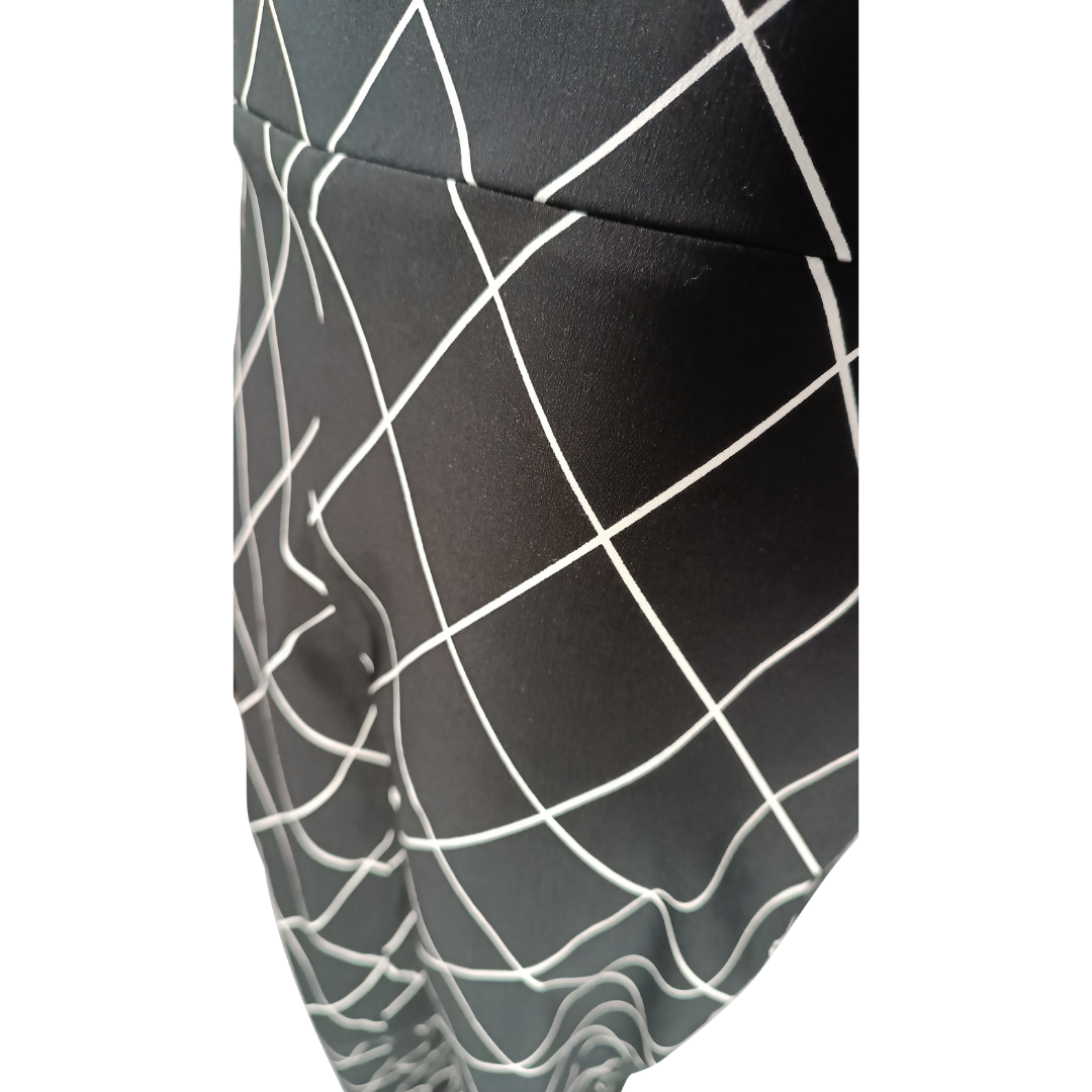 FRANK LYMAN Hose, dunkles Karomuster, schwarz