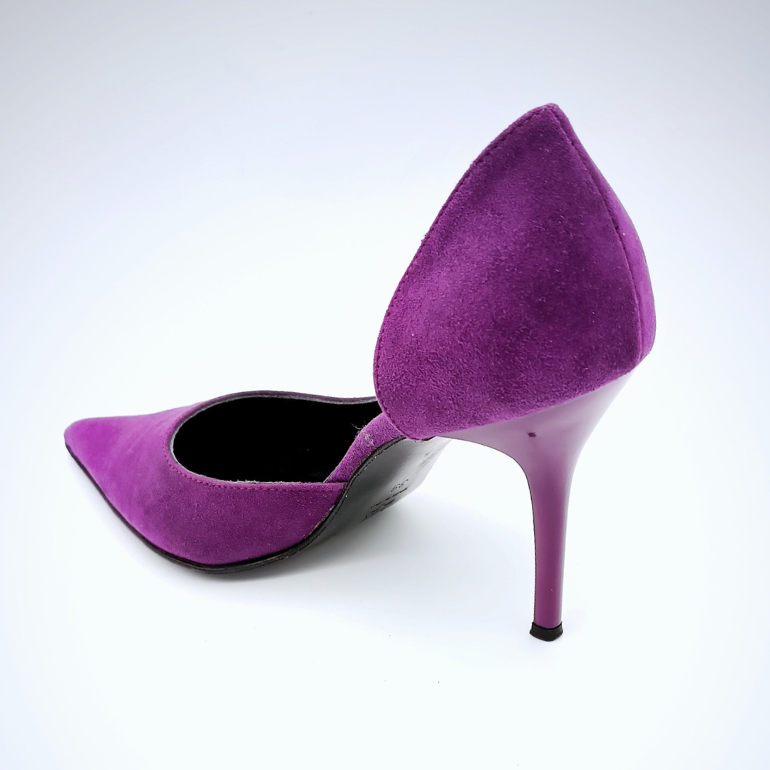 PARI PARI Wildleder Pumps Lila, Größe 39