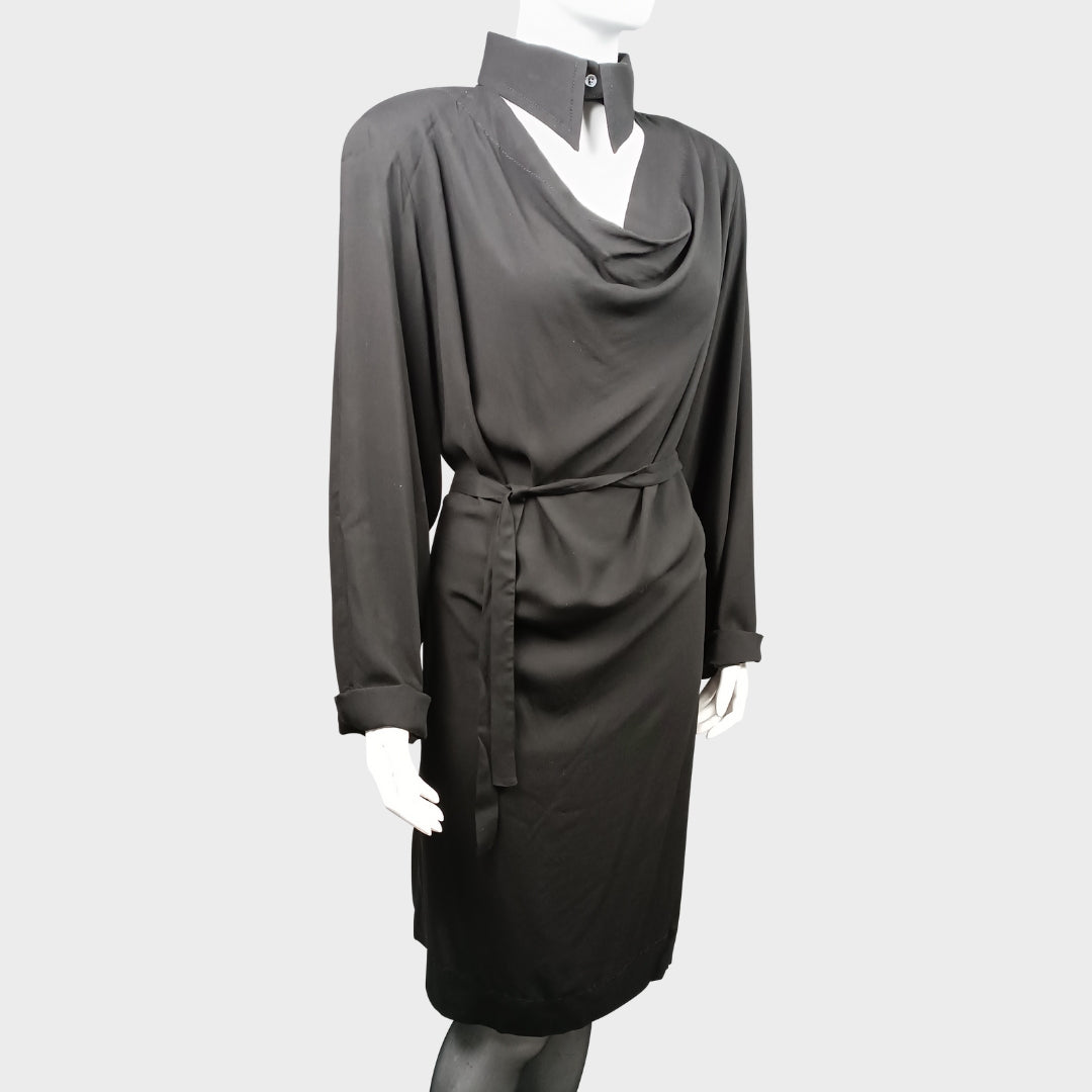 Vivienne Westwood Leinenkleid, schwarz