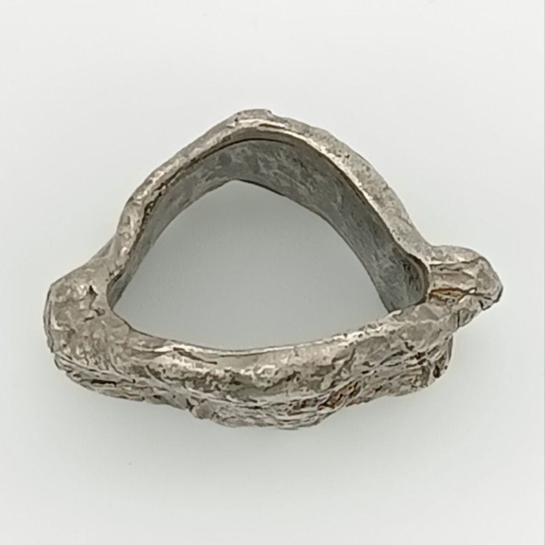 SARAH PACINI - Ring - versilbert - Edge