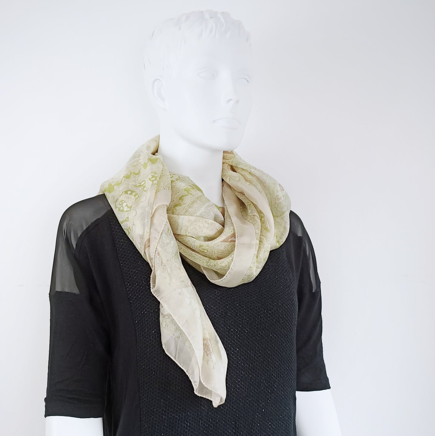 AHMADDY Halstuch, hellgrün, Seide