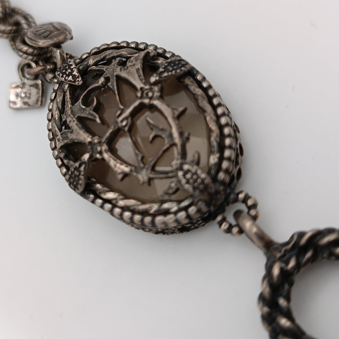 GEM KINGDOM Armband, Rosenquarz in Fassung