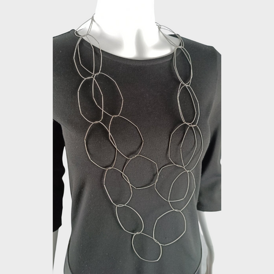 Materia Halskette mit Feder-Design