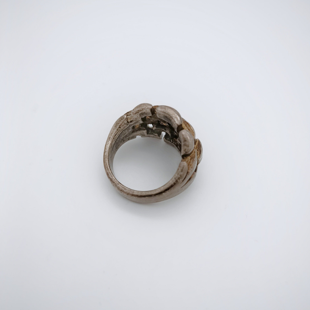 SARAH PACINI Ring, Geflecht, versilbert