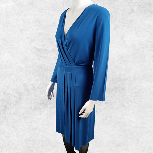 La Feé Maraboutée Kleid, tiefes blau, leichte Plisseeoptik