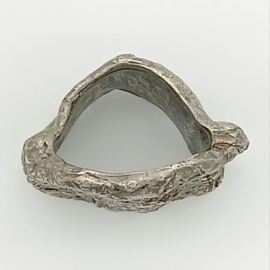 SARAH PACINI - Ring - versilbert - Edge