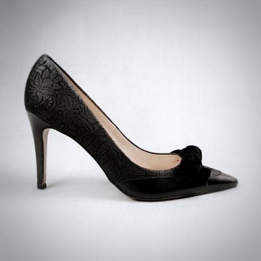 Peter Kaiser Pumps - Leder mit Schleife - schwarz