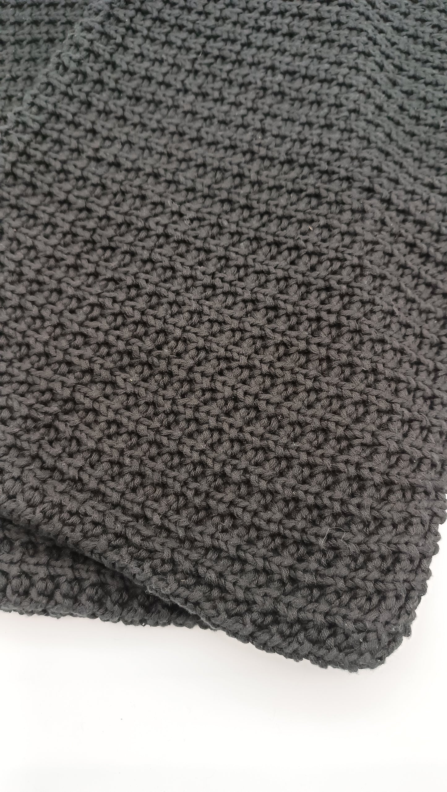 PETER DAHLENBURG Kissenplatte Baumwolle gestrickt schwarz