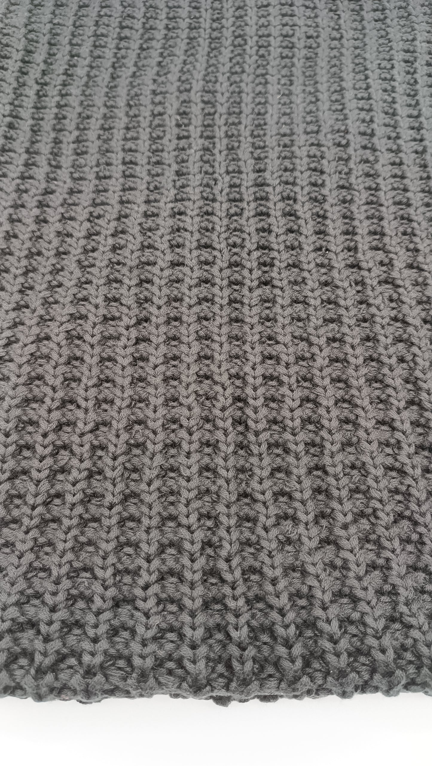 PETER DAHLENBURG Kissenplatte Baumwolle gestrickt schwarz