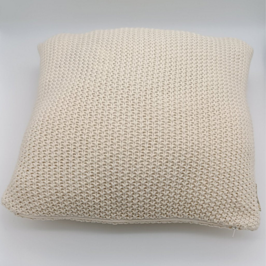 PETER DAHLENBURG Kissenplatte Baumwolle gestrickt beige, 30x60cm