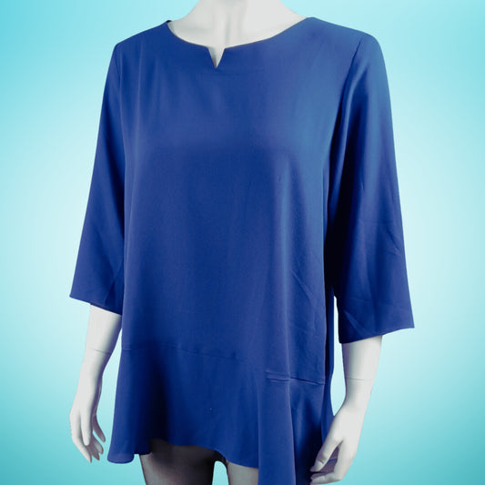Minx lange Bluse, Königsblau 38