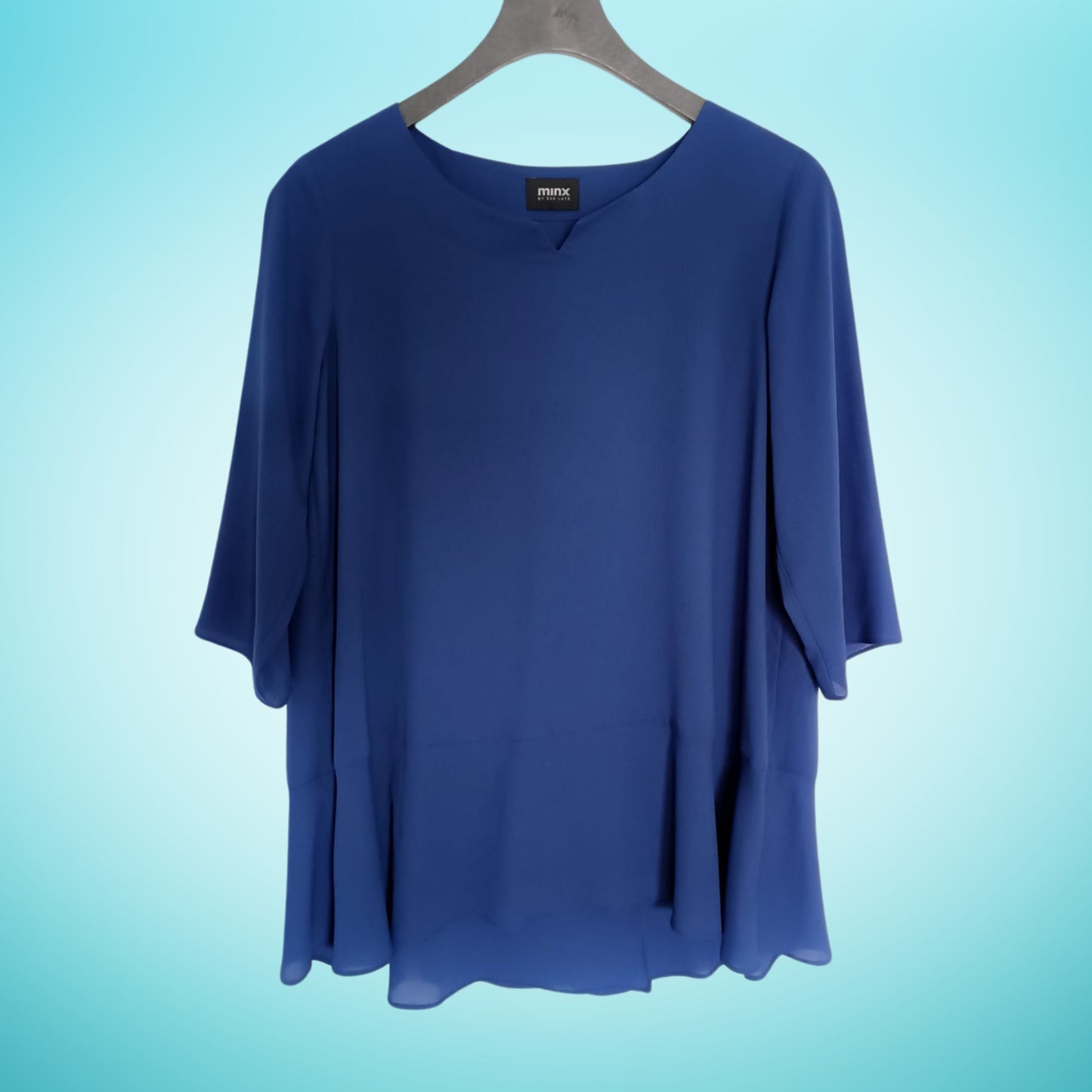 Minx lange Bluse, Königsblau 38