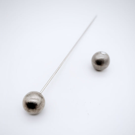 SARAH PACINI Brosche/Hutnadel, schlichtes Perlen-Design
