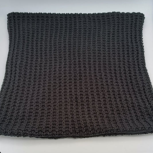 PETER DAHLENBURG Kissenplatte Baumwolle gestrickt schwarz